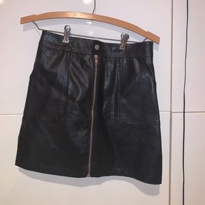 Leather mini Skirt